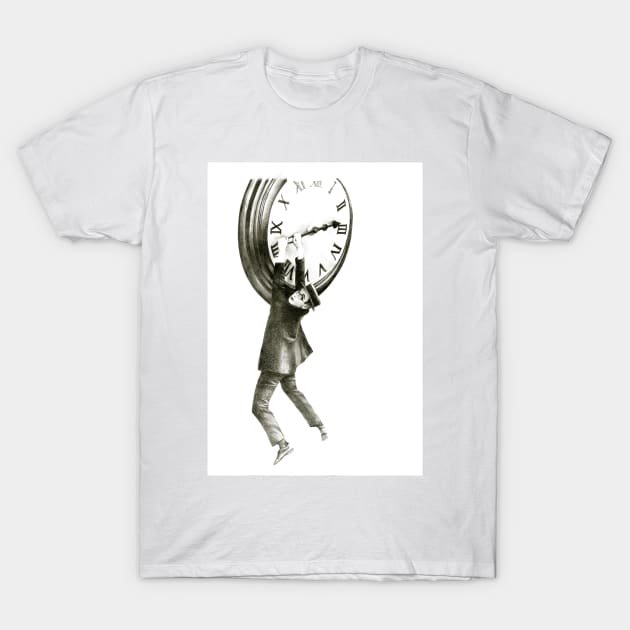 I want to stop time - hommage to Harold Lloyd. T-Shirt by art-koncept